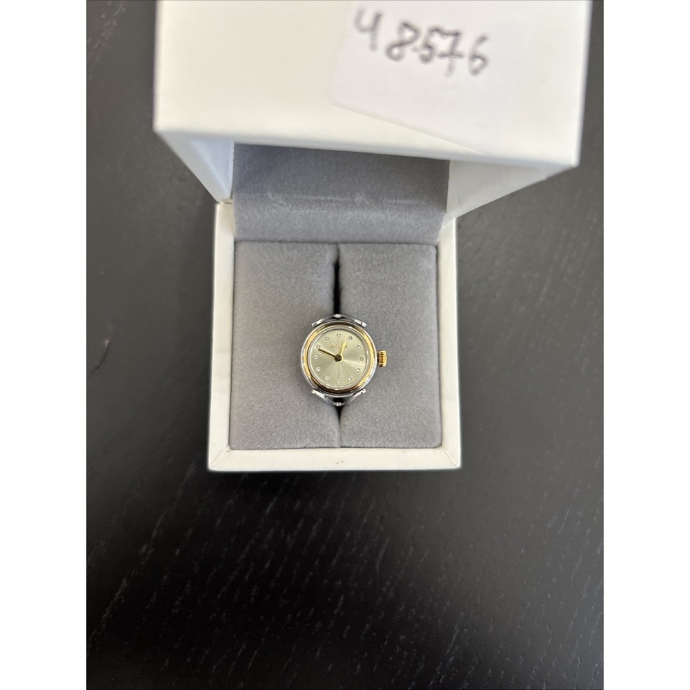 Invicta Women's 48576 Mini Quartz 2 Hand Gold Dial Ring Watch